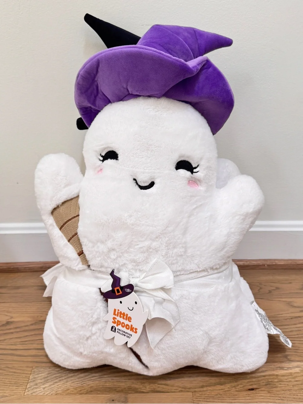 NEW Little Spooks Witch Ghost Halloween Pillows